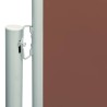Auvent latéral rétractable de patio 117x600 cm Marron 