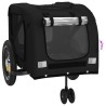 Remorque de vélo pour animaux de compagnie noir 