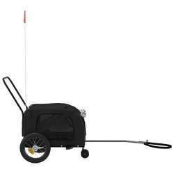 Remorque de vélo pour animaux de compagnie noir 