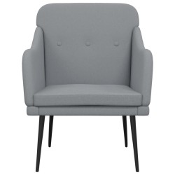 Fauteuil Gris clair 63x76x80 cm Tissu 