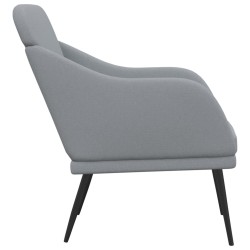 Fauteuil Gris clair 63x76x80 cm Tissu 