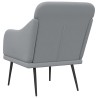 Fauteuil Gris clair 63x76x80 cm Tissu 