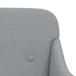 Fauteuil Gris clair 63x76x80 cm Tissu 