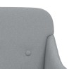 Fauteuil Gris clair 63x76x80 cm Tissu 