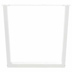 Pieds de table à manger en forme de V, 2 pièces, blanc, 80 x (72-73,3) cm, acier 