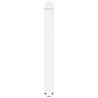 Pieds de table à manger en forme de V, 2 pièces, blanc, 80 x (72-73,3) cm, acier 