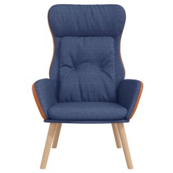 Chaise de relaxation Bleu Tissu et PVC 