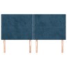 Têtes de lit 4 pcs Bleu foncé 90x5x78/88 cm Velours 