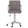 Chaise pivotante de salle à manger Taupe Tissu 