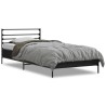 Cadre de lit sans matelas noir 100x200 cm 