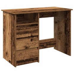 Bureau vieux bois 102x50x75 cm bois d'ingénierie 