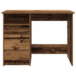 Bureau vieux bois 102x50x75 cm bois d'ingénierie 