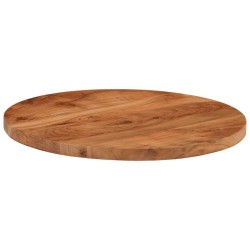 Dessus de table Ø60x3,8 cm rond bois massif d'acacia 