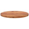 Dessus de table Ø60x3,8 cm rond bois massif d'acacia 