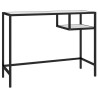 Bureau d'ordinateur Marbre blanc 100x36x74 cm Verre trempé 