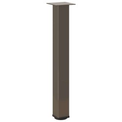 Pieds de table console 4 pièces Acier naturel 72-74 cm Acier 