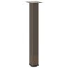 Pieds de table console 4 pièces Acier naturel 72-74 cm Acier 