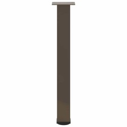 Pieds de table console 4 pièces Acier naturel 72-74 cm Acier 