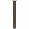Pieds de table console 4 pièces Acier naturel 72-74 cm Acier 