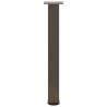 Pieds de table console 4 pièces Acier naturel 72-74 cm Acier 