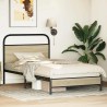 Cadre de lit sans matelas 107x203 cm chêne sonoma 