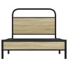 Cadre de lit sans matelas 107x203 cm chêne sonoma 