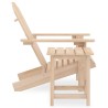 Chaise de jardin Adirondack avec table Bois de sapin massif 