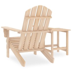 Chaise de jardin Adirondack avec table Bois de sapin massif 