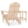 Chaise de jardin Adirondack avec table Bois de sapin massif 