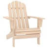 Chaise de jardin Adirondack avec table Bois de sapin massif 