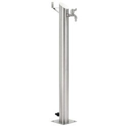 Colonne à eau de jardin ronde Acier inoxydable 95 cm 