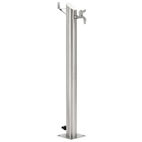 Colonne à eau de jardin ronde Acier inoxydable 95 cm 