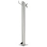 Colonne à eau de jardin ronde Acier inoxydable 95 cm 