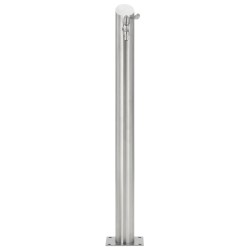 Colonne à eau de jardin ronde Acier inoxydable 95 cm 