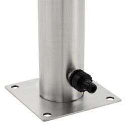 Colonne à eau de jardin ronde Acier inoxydable 95 cm 