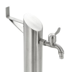 Colonne à eau de jardin ronde Acier inoxydable 95 cm 