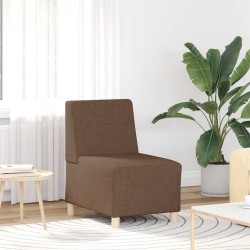 Fauteuil marron 55 cm tissu 