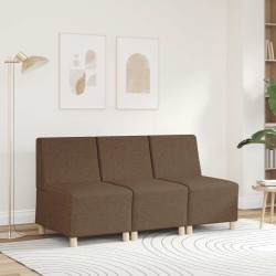 Fauteuil marron 55 cm tissu 