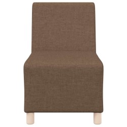 Fauteuil marron 55 cm tissu 