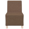 Fauteuil marron 55 cm tissu 