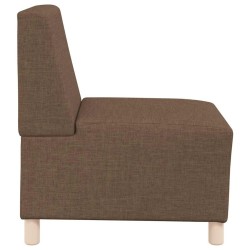 Fauteuil marron 55 cm tissu 