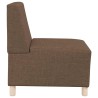 Fauteuil marron 55 cm tissu 