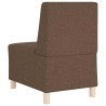 Fauteuil marron 55 cm tissu 