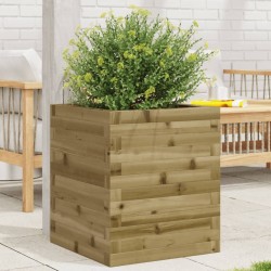 Jardinière 40x40x46 cm bois de pin imprégné 