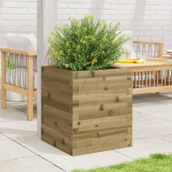 Jardinière 40x40x46 cm bois de pin imprégné 