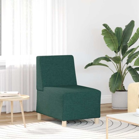 Fauteuil vert foncé 55 cm tissu 