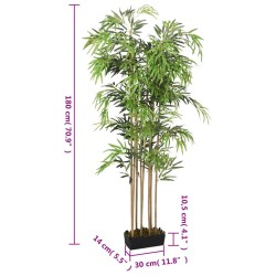 Bambou artificiel 1605 feuilles 180 cm vert 