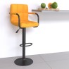 Tabouret de bar Jaune moutarde Tissu 