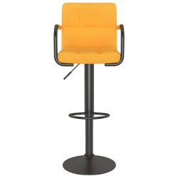 Tabouret de bar Jaune moutarde Tissu 
