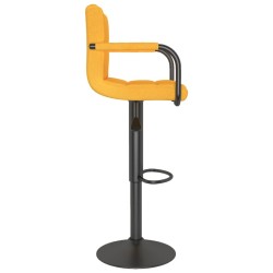 Tabouret de bar Jaune moutarde Tissu 